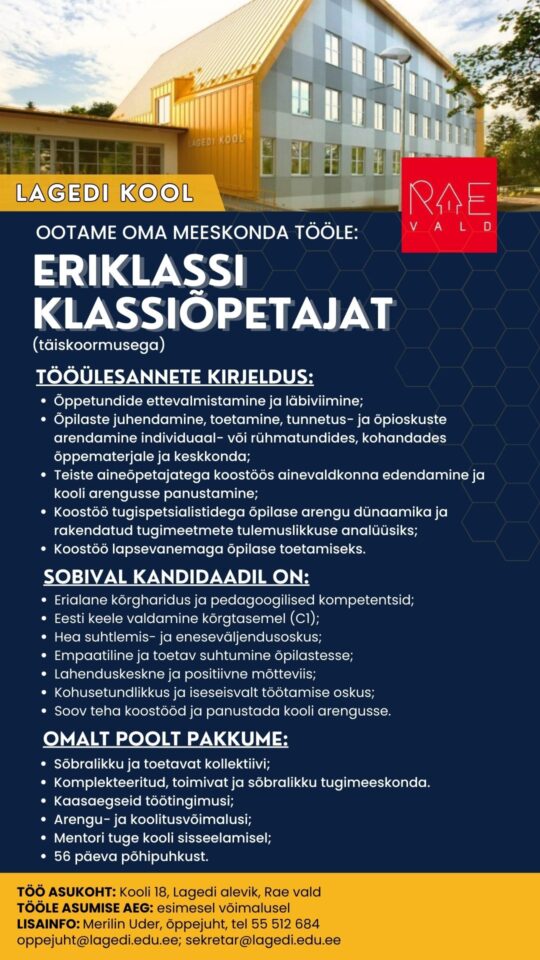 Eriklassi klassiõpetaja (2)